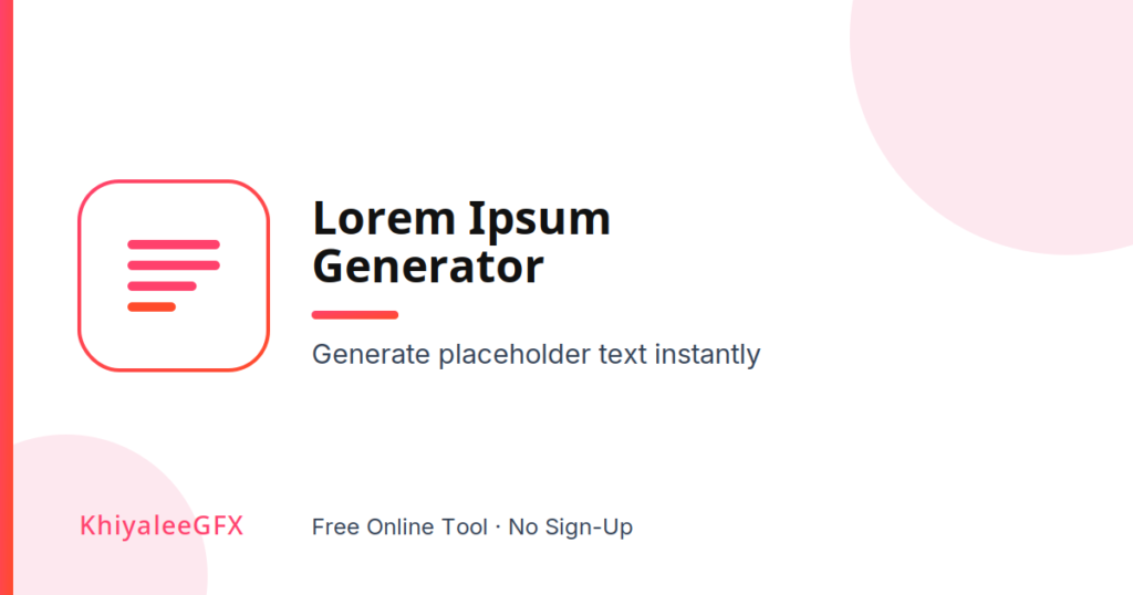 lorem ipsum generator – free dummy text generator