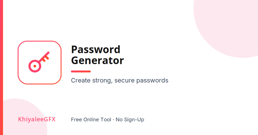 password generator – create strong secure passwords